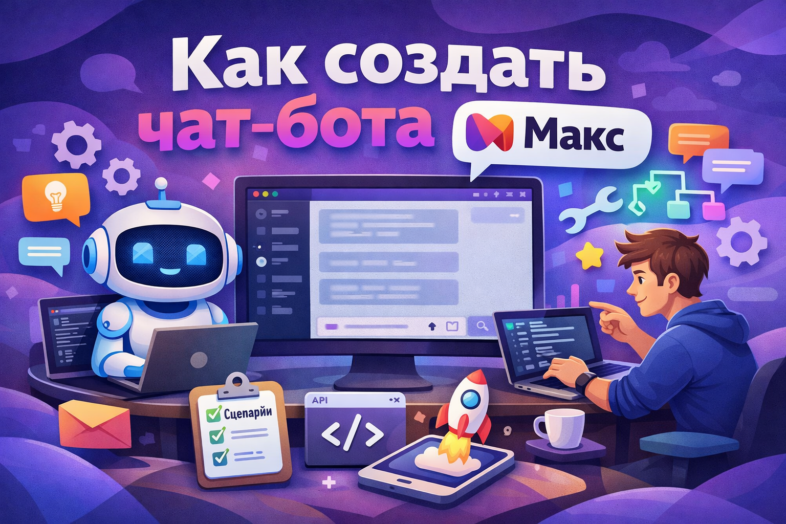 Как создать чат бот в максе